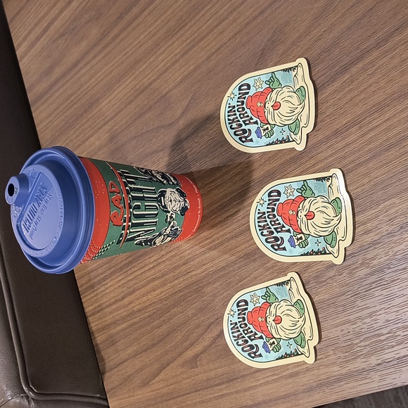 Dutch Bros Stickers Rockin Around 3 of them - Picture 2 of 2